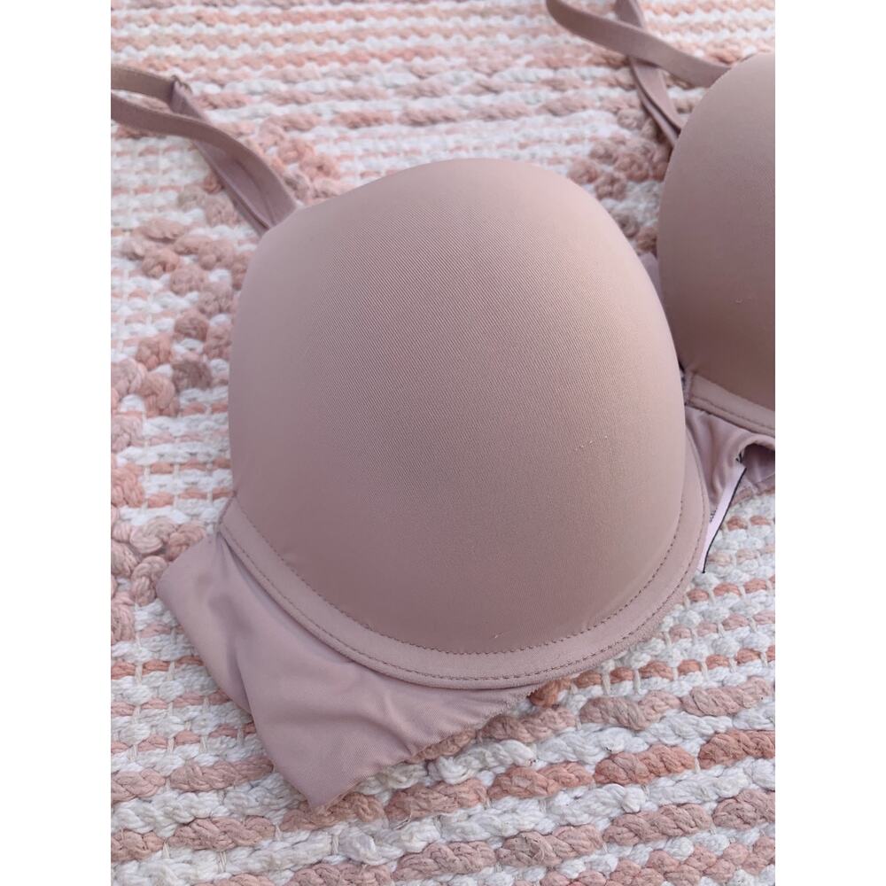 Nude Victoria's Secret The T-Shirt Lightly-Lined Full Coverage Bra 32C - Picture 2 of 8